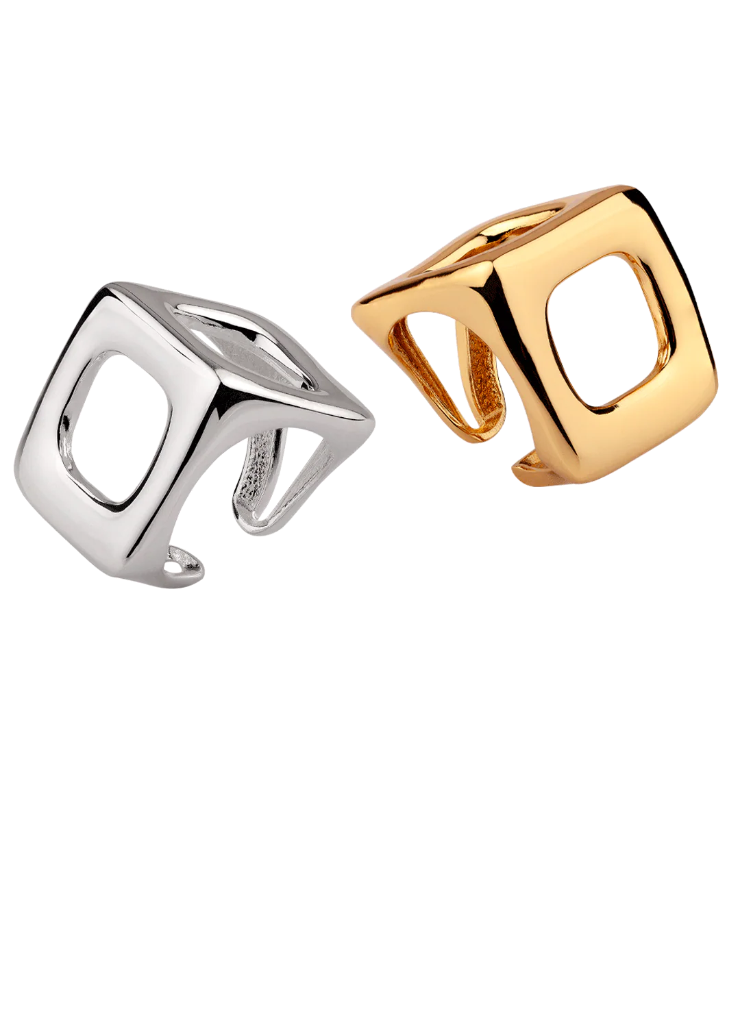 BHP Cube Revolution Ring Gold