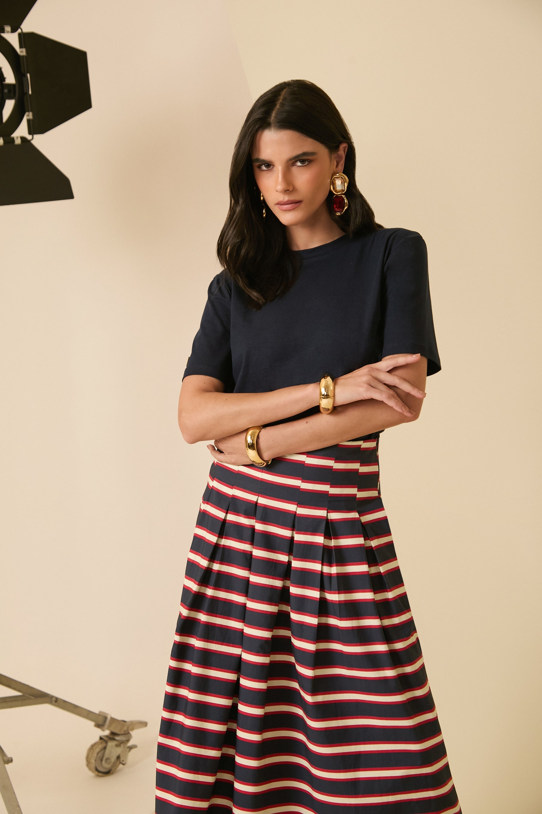 ANF Navy Basic T-shirt