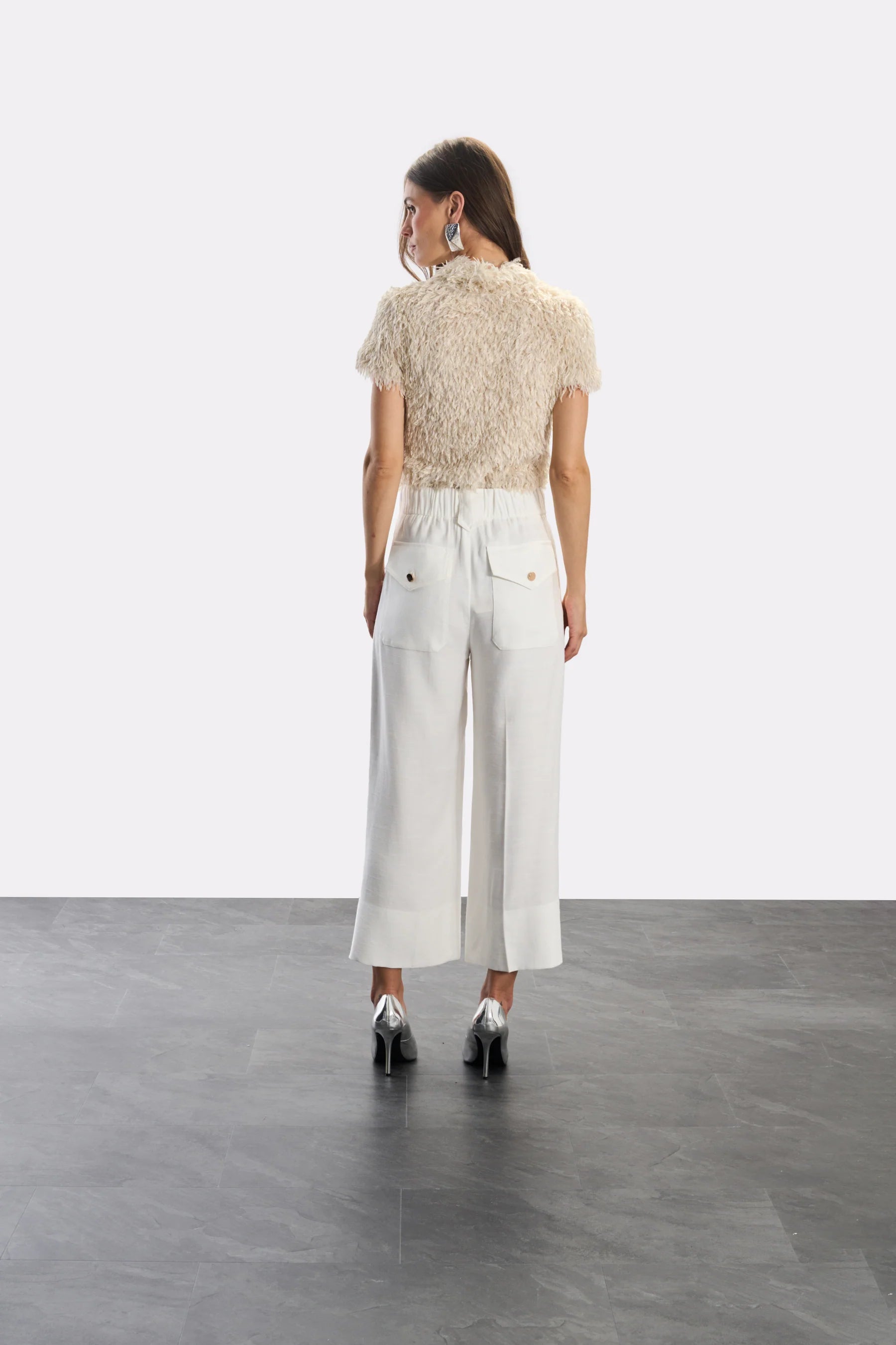 SKU Basic Neutral Off White Pants