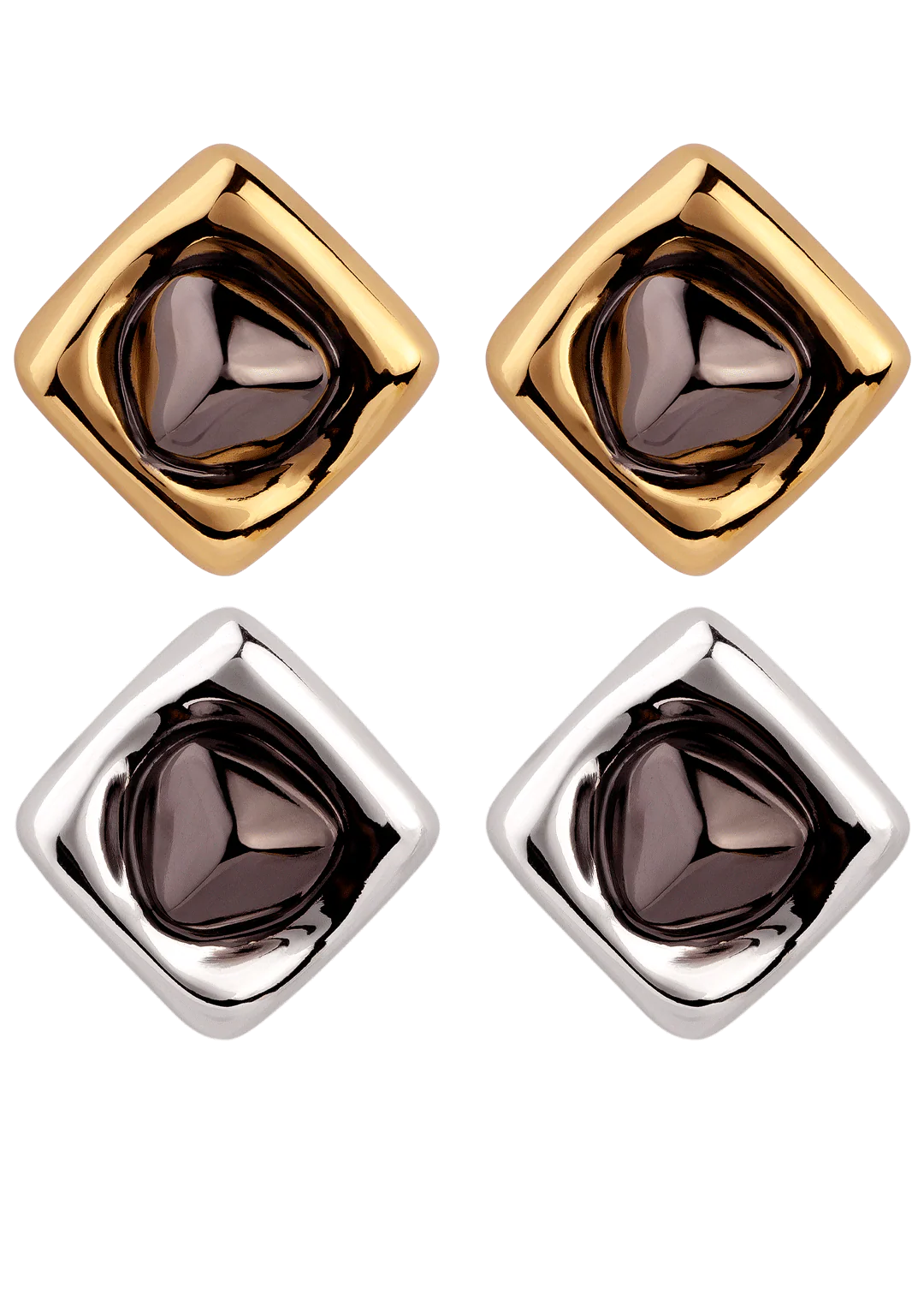 BHP Bicolor Small Earrings Revolution Gold