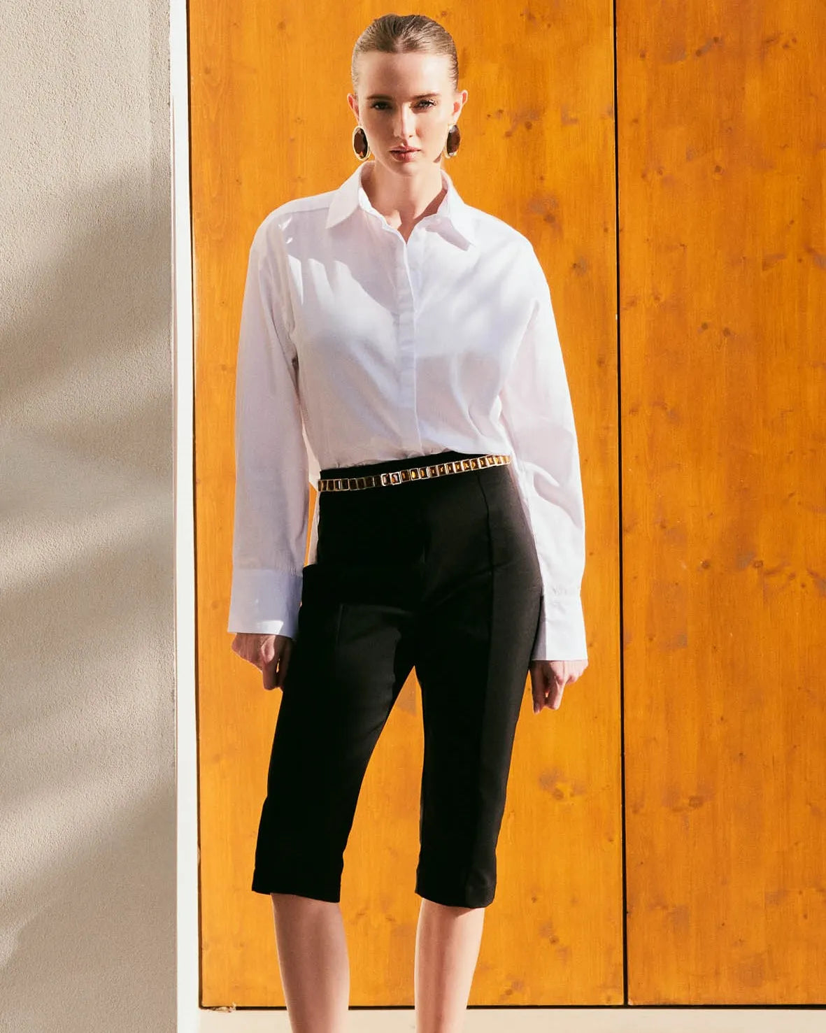 ANF Capri Black Pants