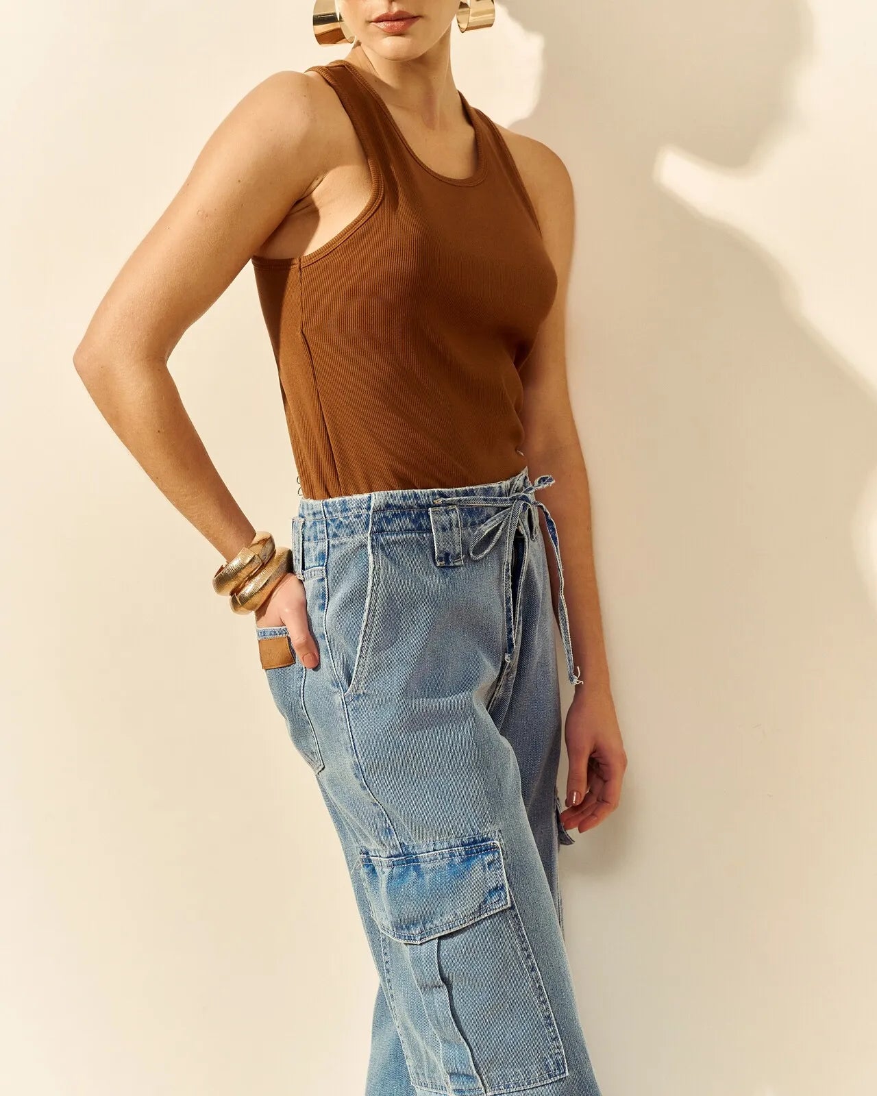 ANF New Cargo Denin Pants