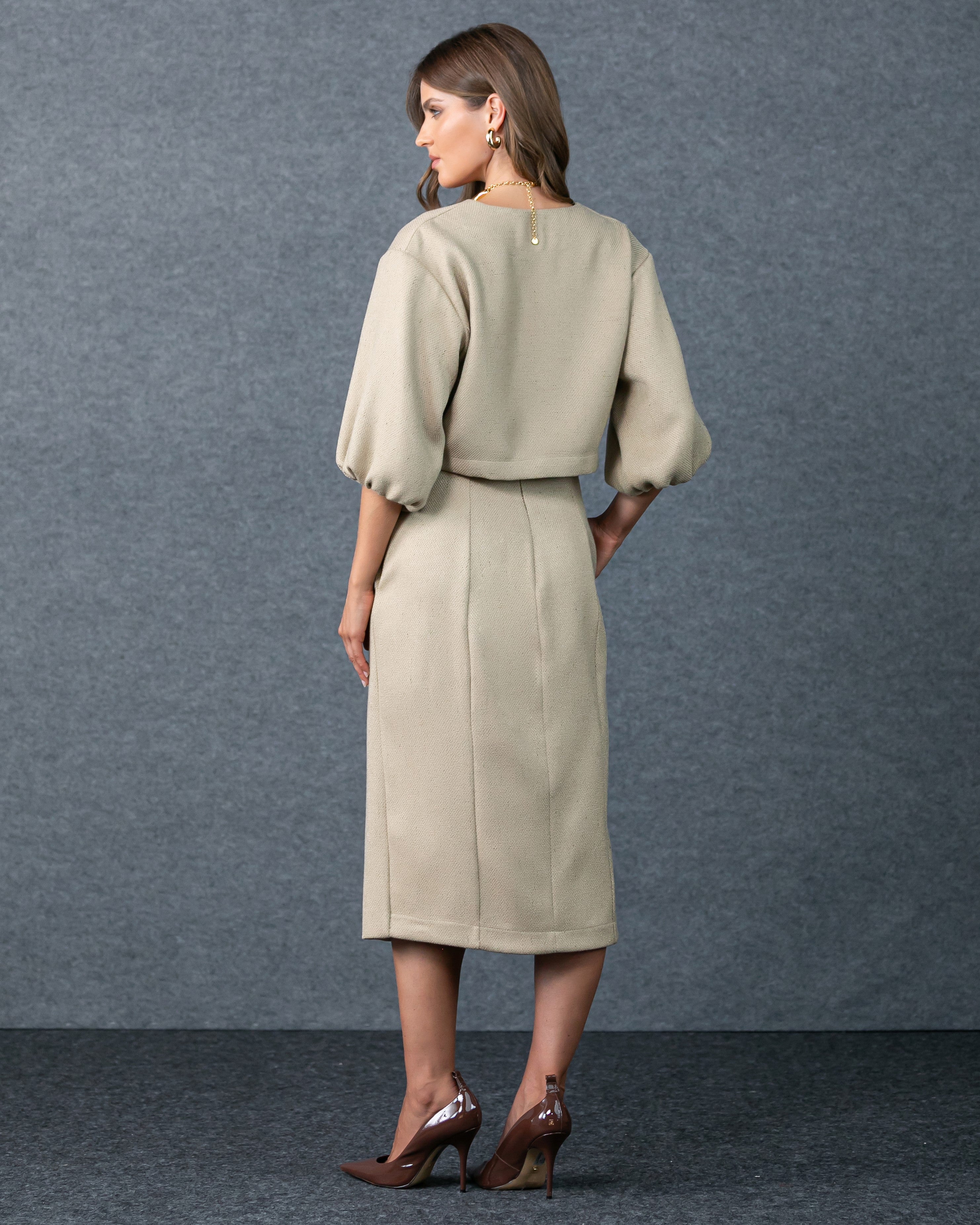 ANF Puff Sleeve Raw Set