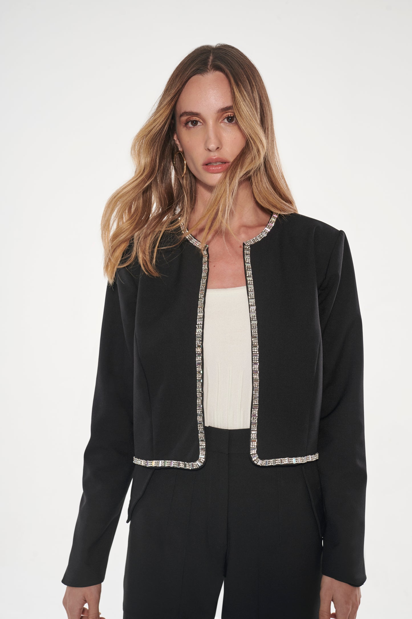 FC Embrodeired Crystal Tailored Blazer