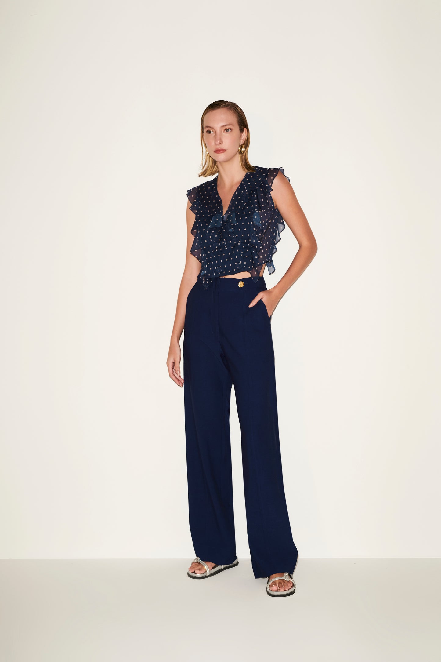 FC Navy Tailored Pants