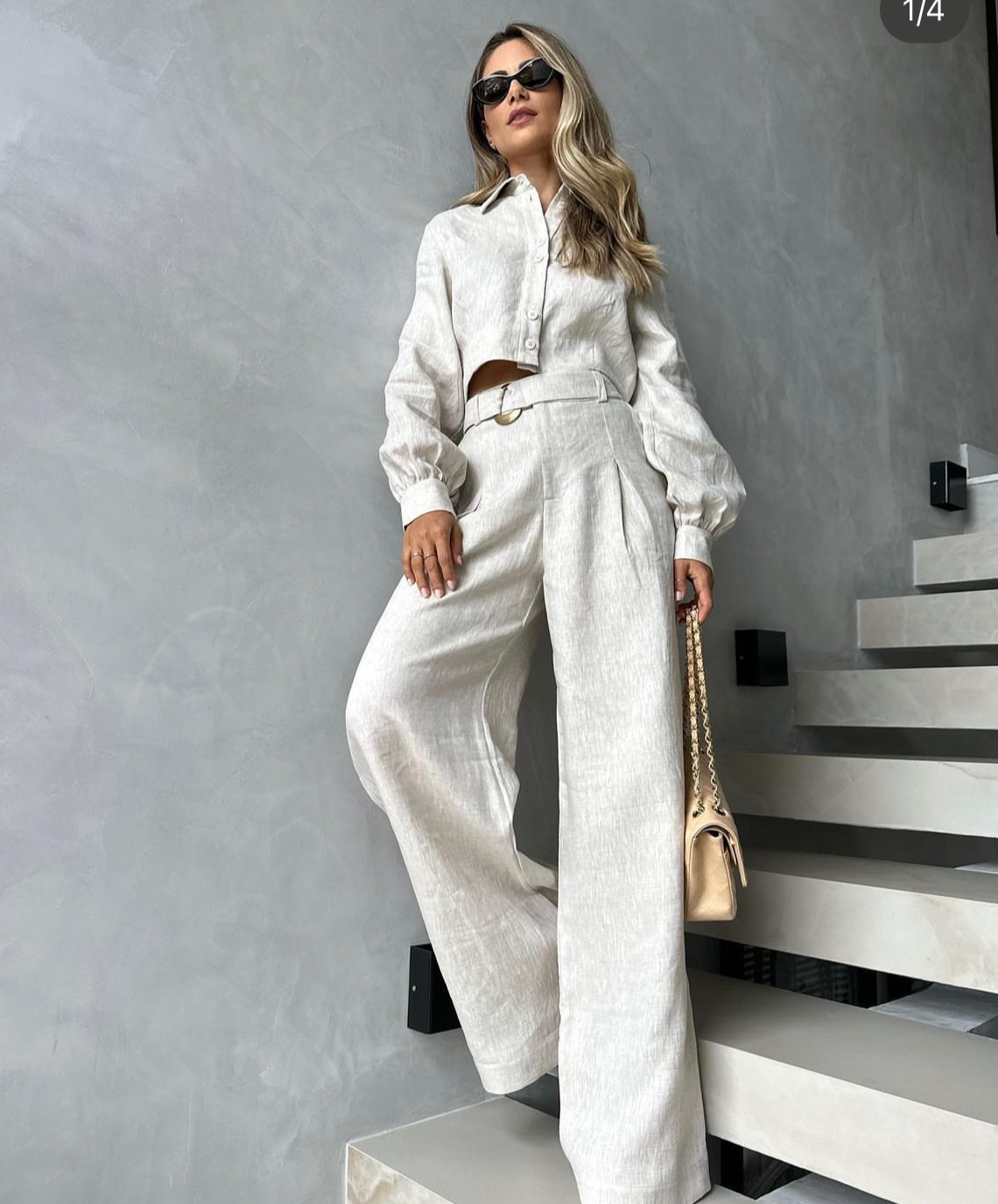 RD Pure Linen Flare Pants