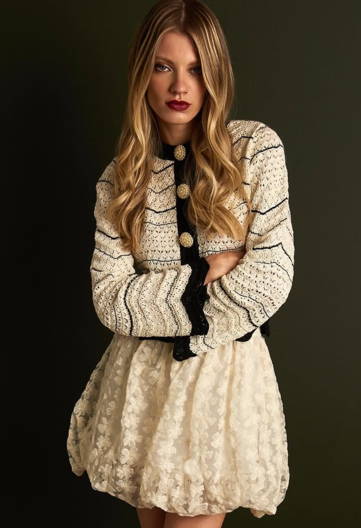 CCP Talita Casquete with Pearl Button