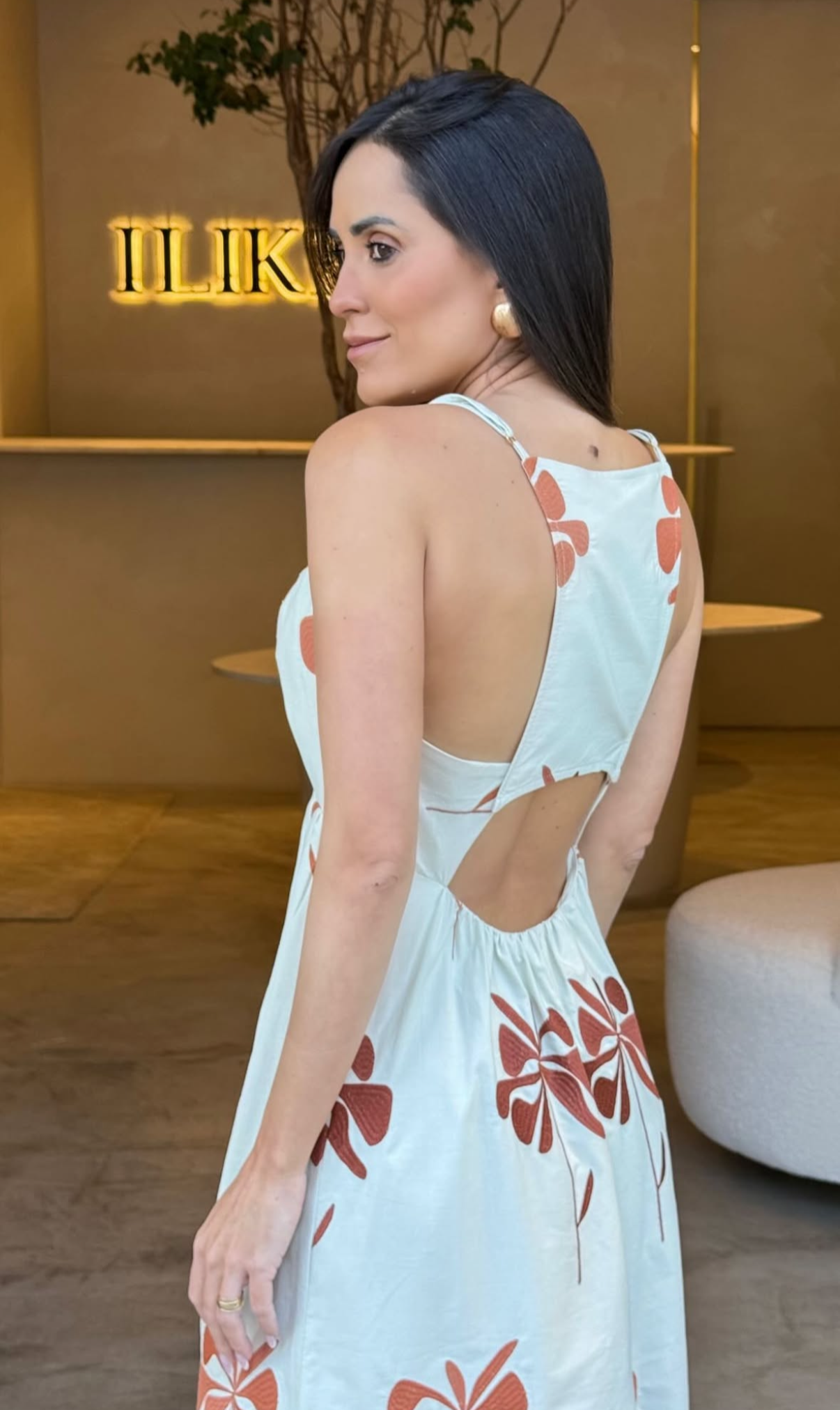 SKU Maxi Flowers Midi Dress