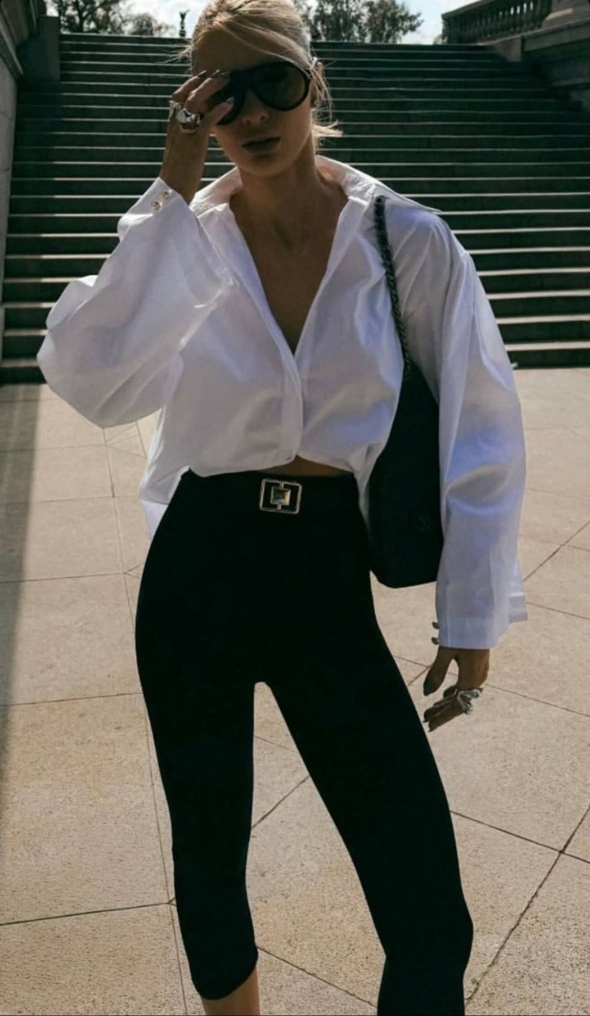 ANF Capri Black Pants