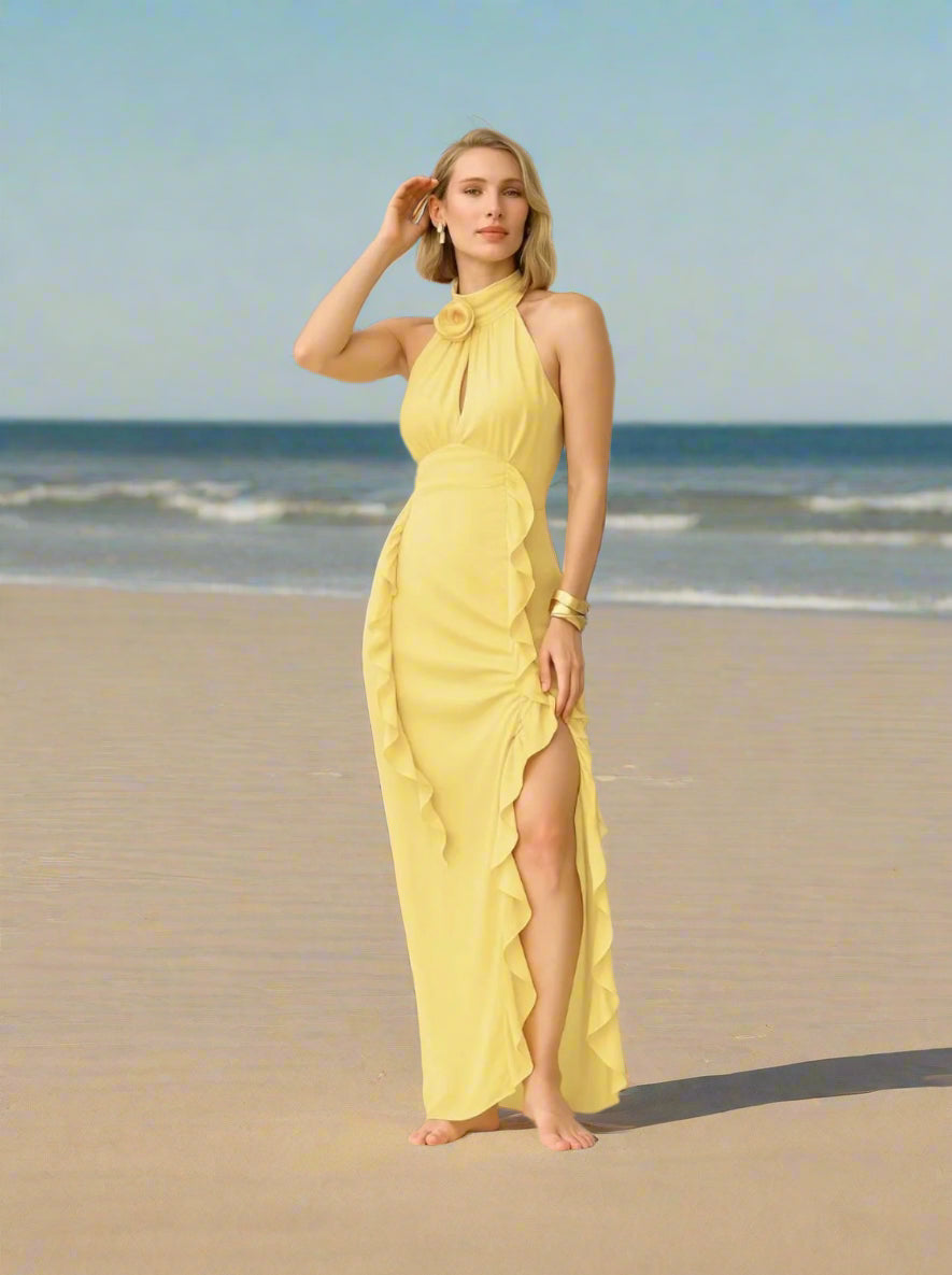 ARMD Jabo Light Yellow Long Dress