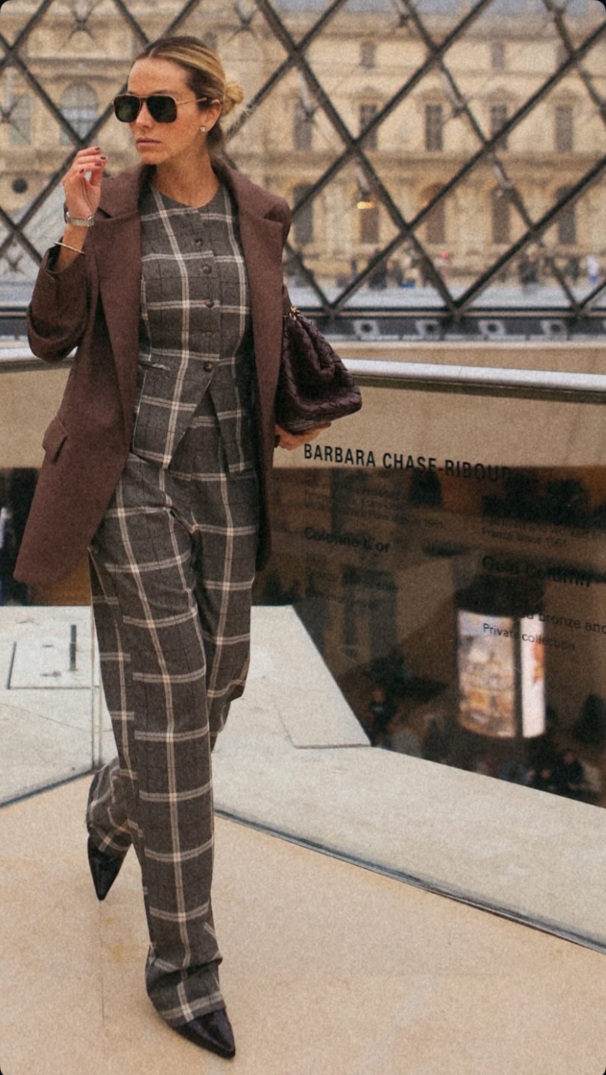 KLL PLAID GREY CLASSIC PANTS