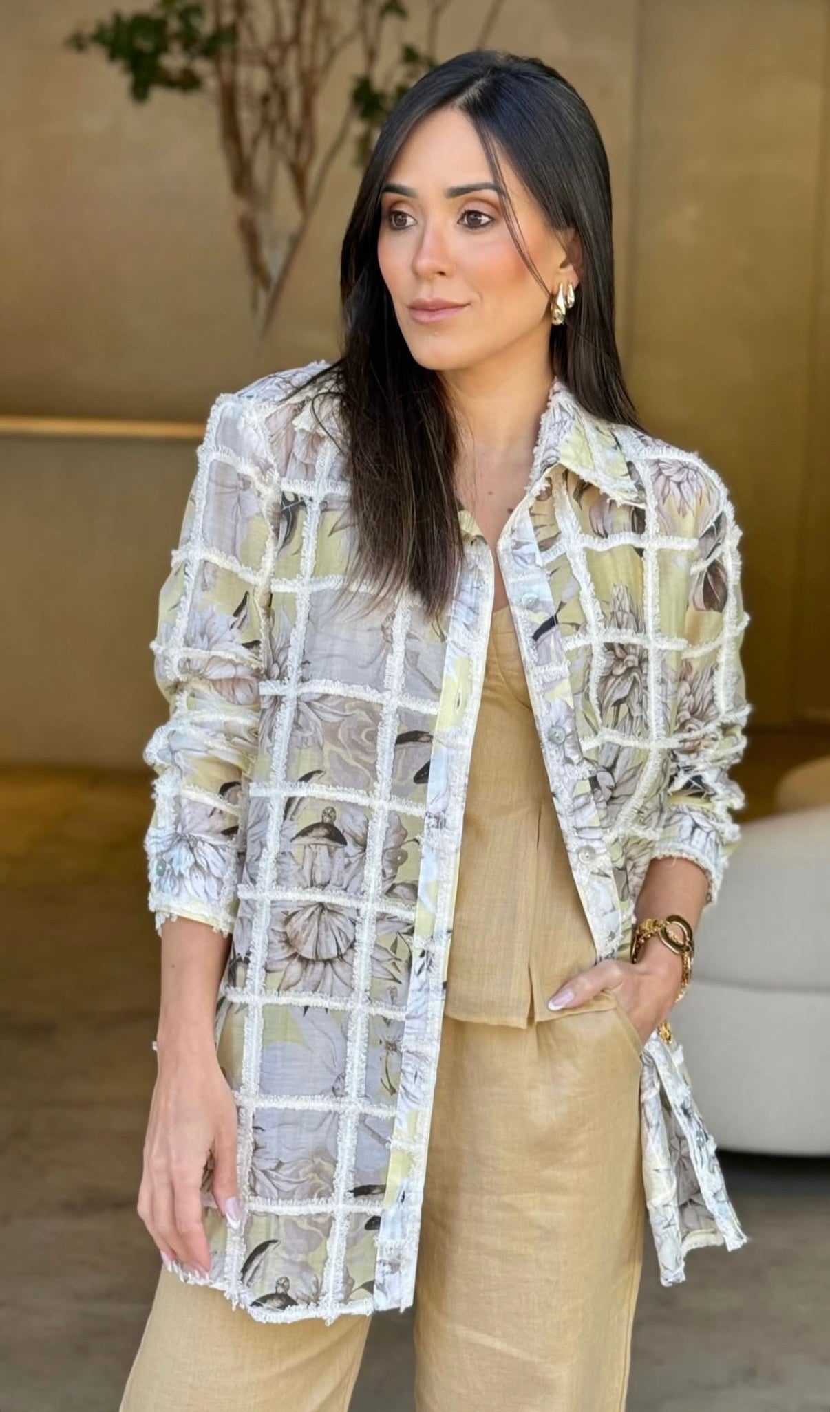 SKU Garden Shirt Light Yellow