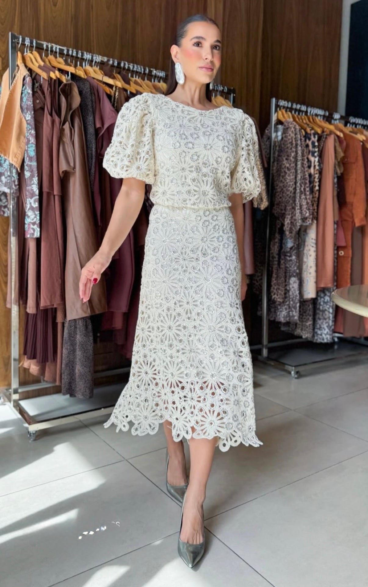 STRSS Crochet Sequin Embroidered Set
