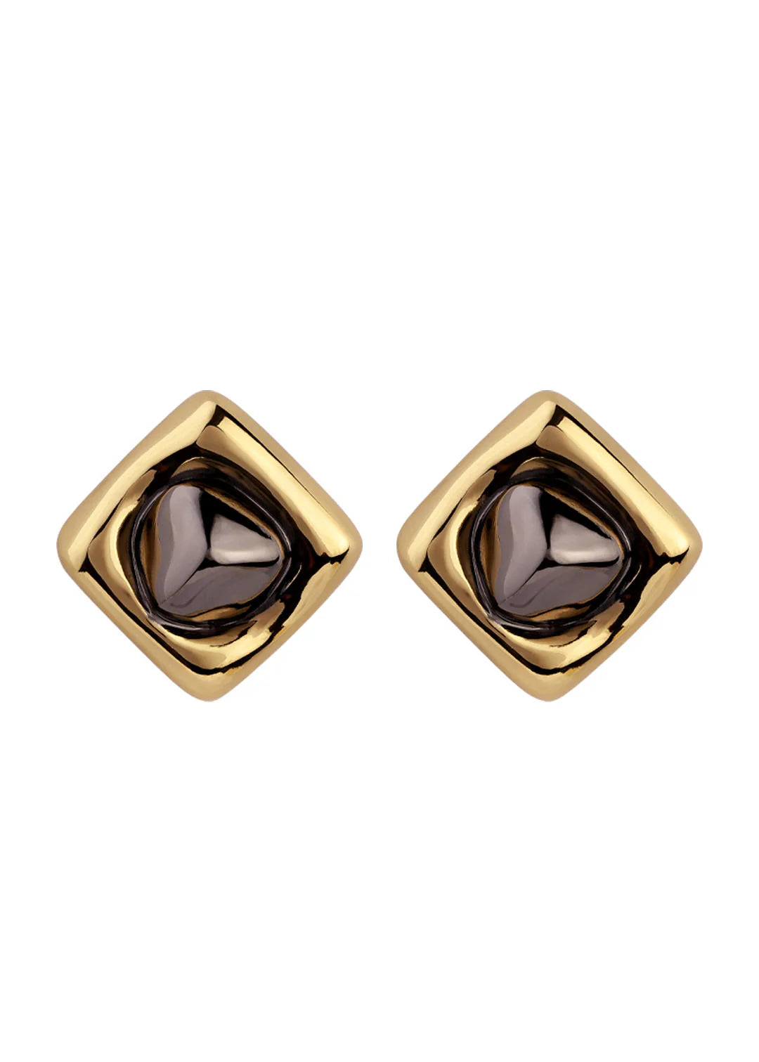 BHP Bicolor Small Earrings Revolution Gold