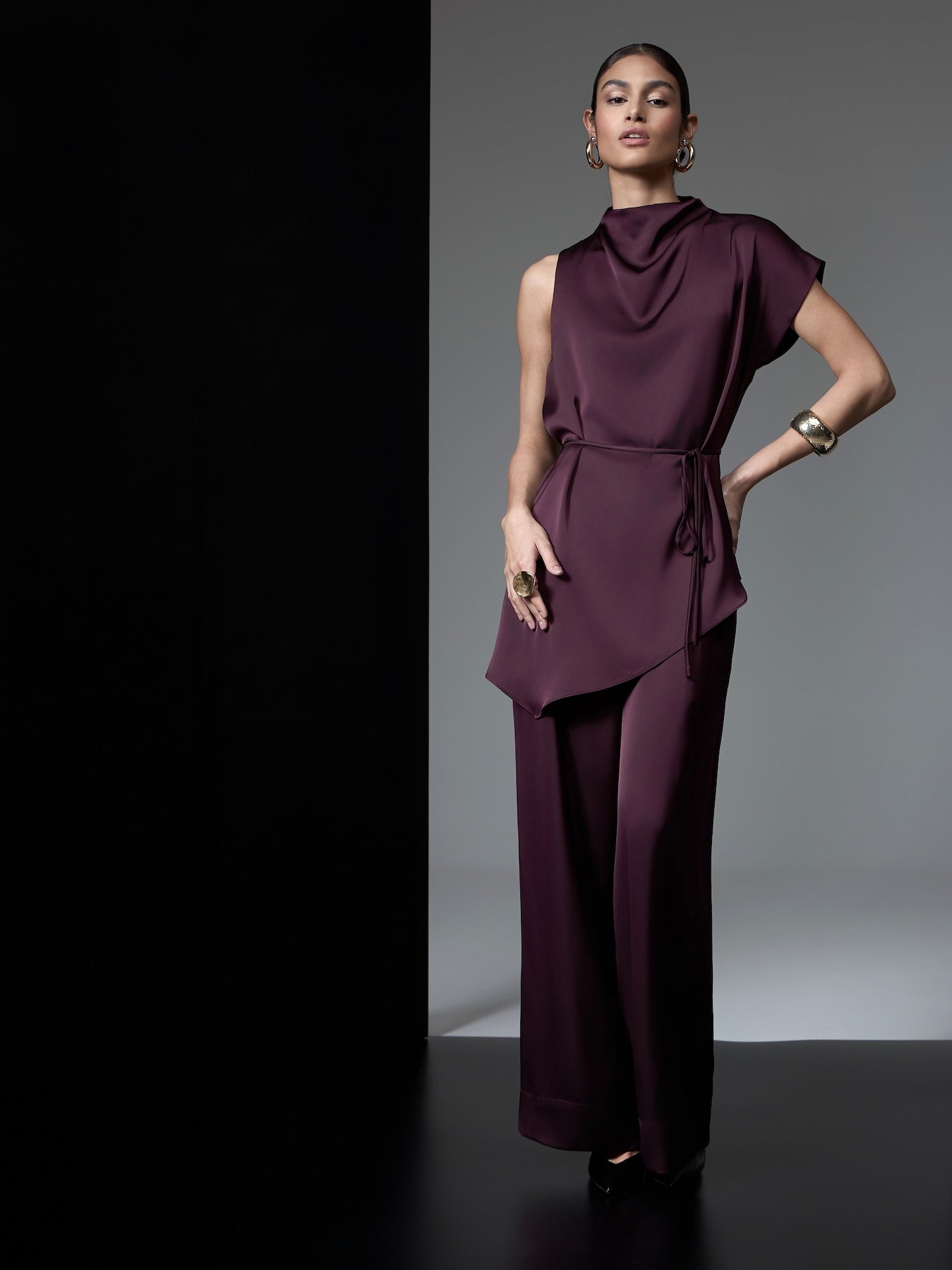 STRSS Purple Satin Chic Set