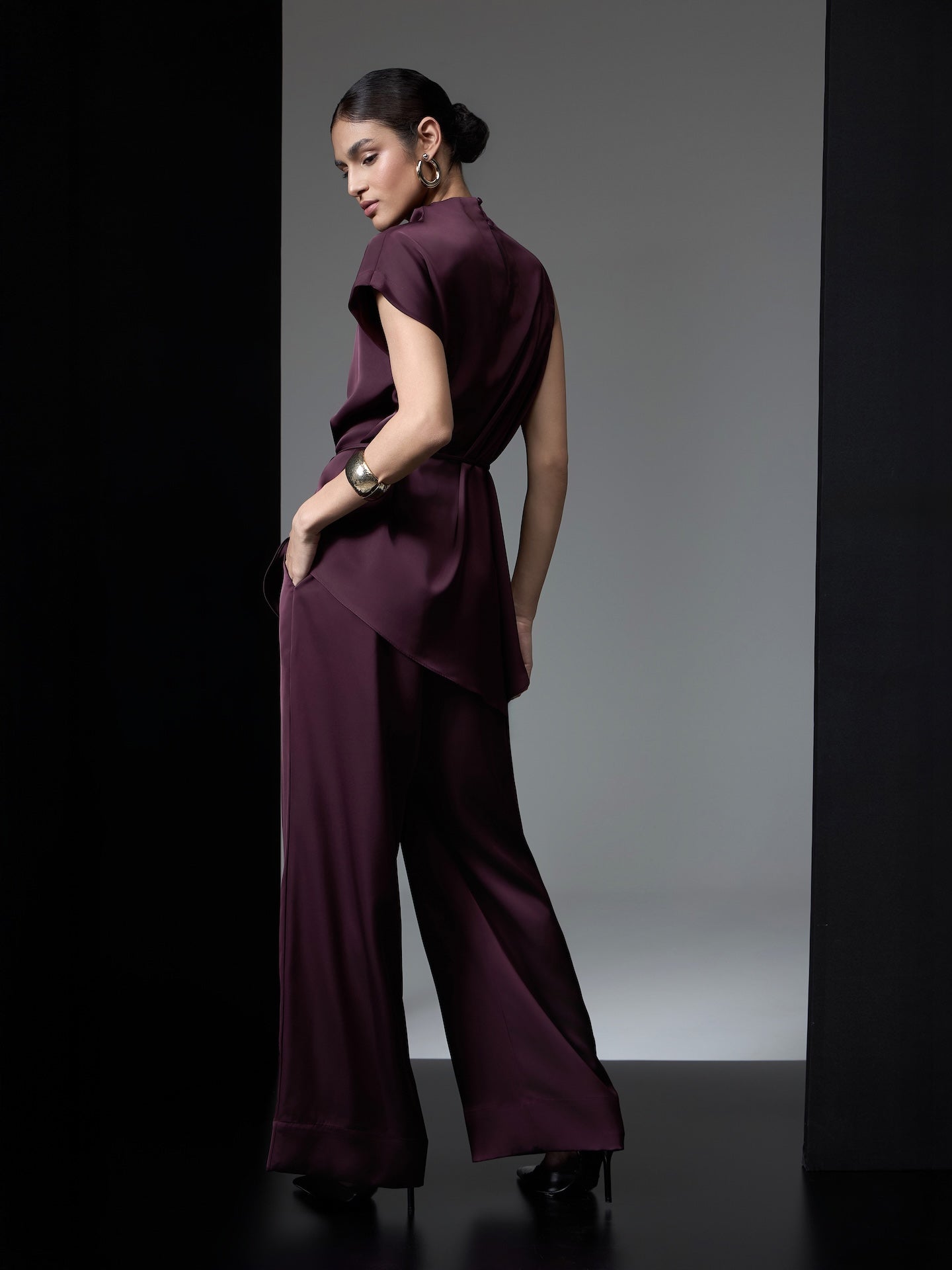 STRSS Purple Satin Chic Set