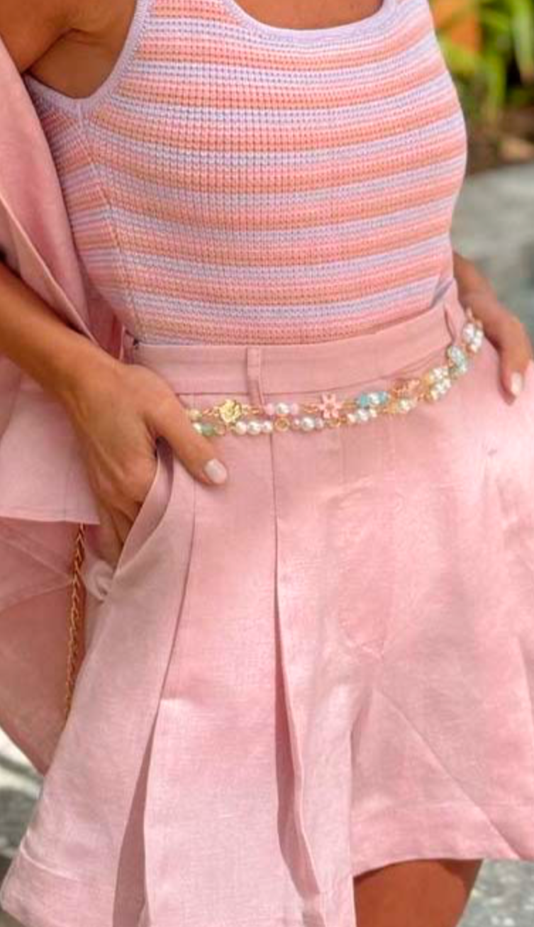 ANF Color Gems & flowers  Chain Belt