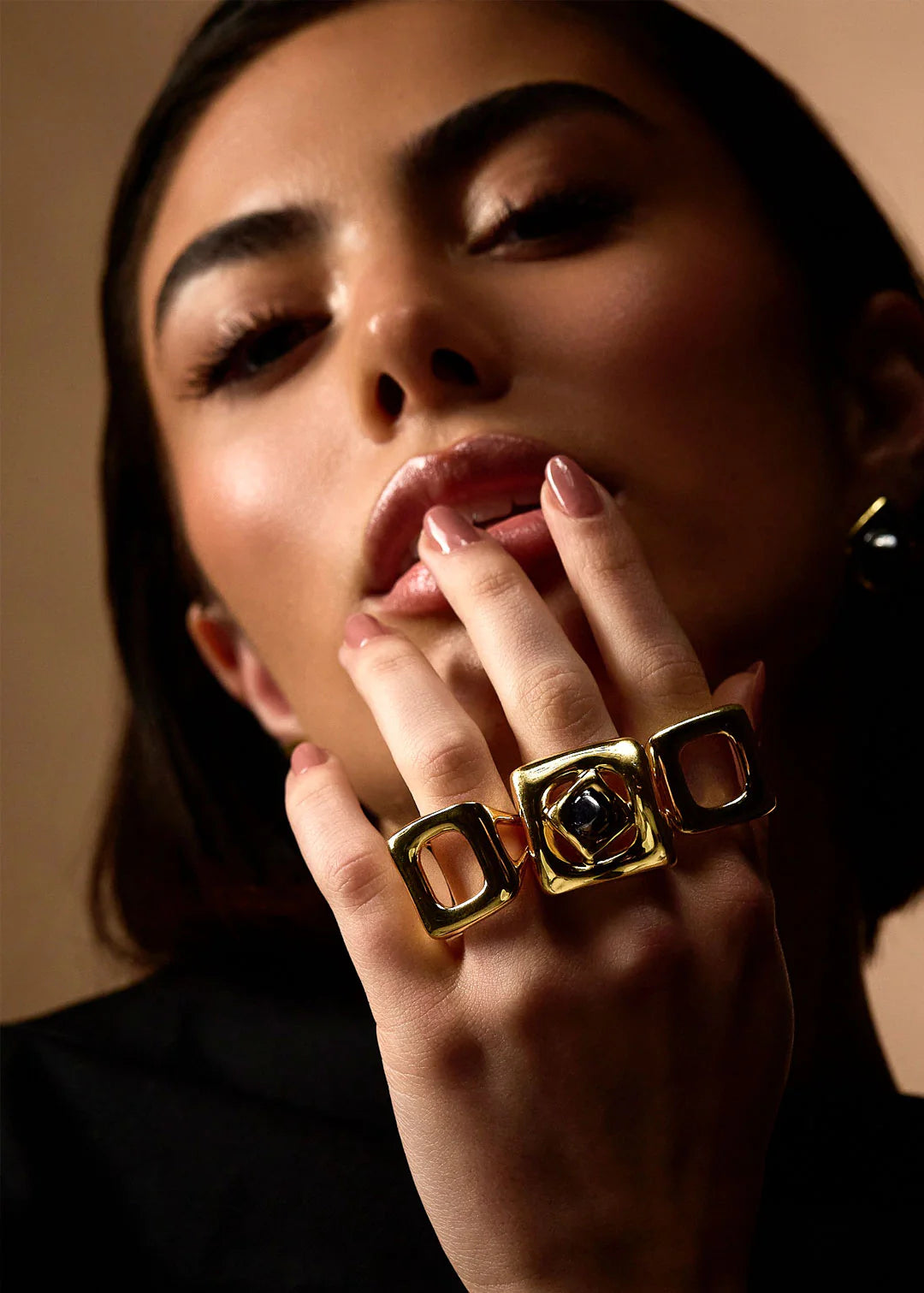 BHP Cube Revolution Ring Gold