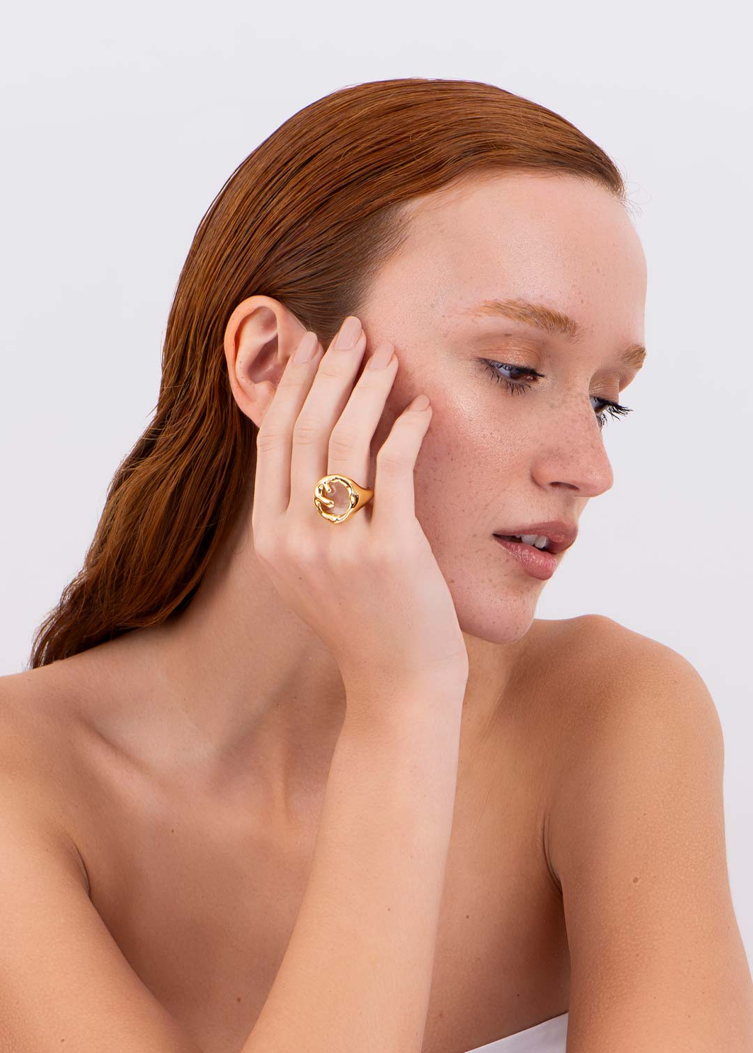 BHP Organic Ring Immerse Gold