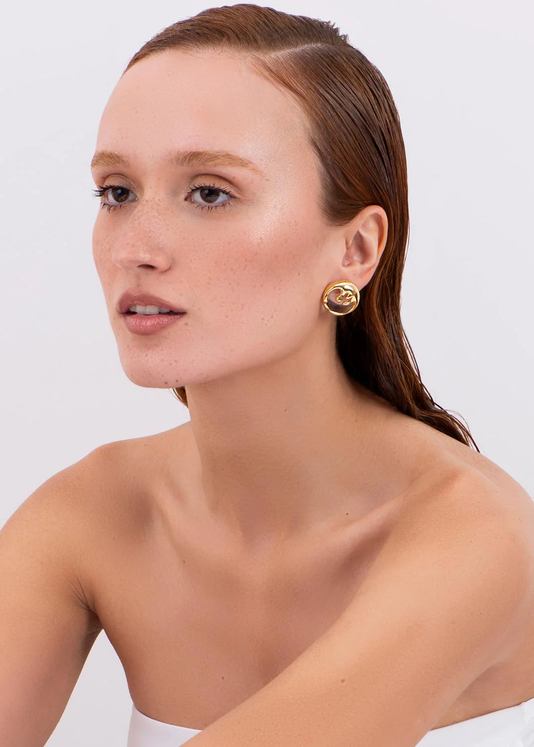 BHP Organic Medium Earrings Immerse Gold