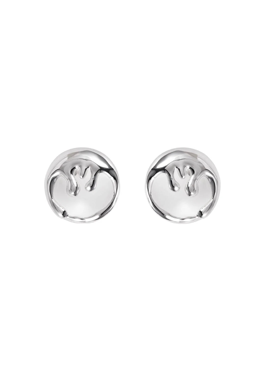 BHP Organic Medium Earrings Immerse Silver