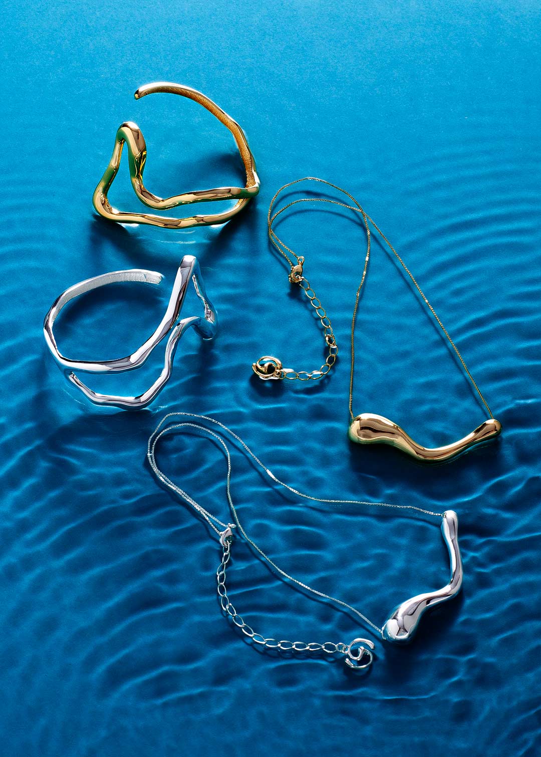 BHP Organic Short Necklace Imersa Gold