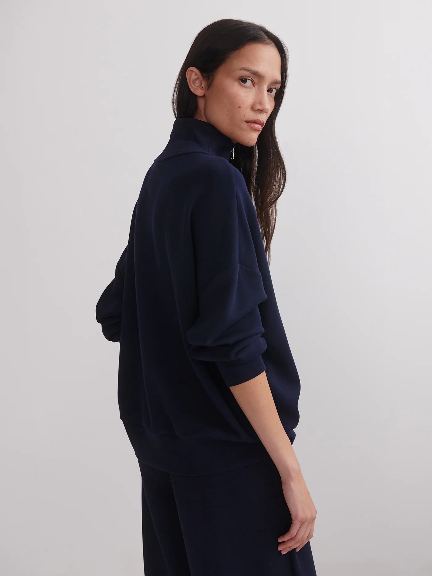 VLY Half Zip Sweat Navy