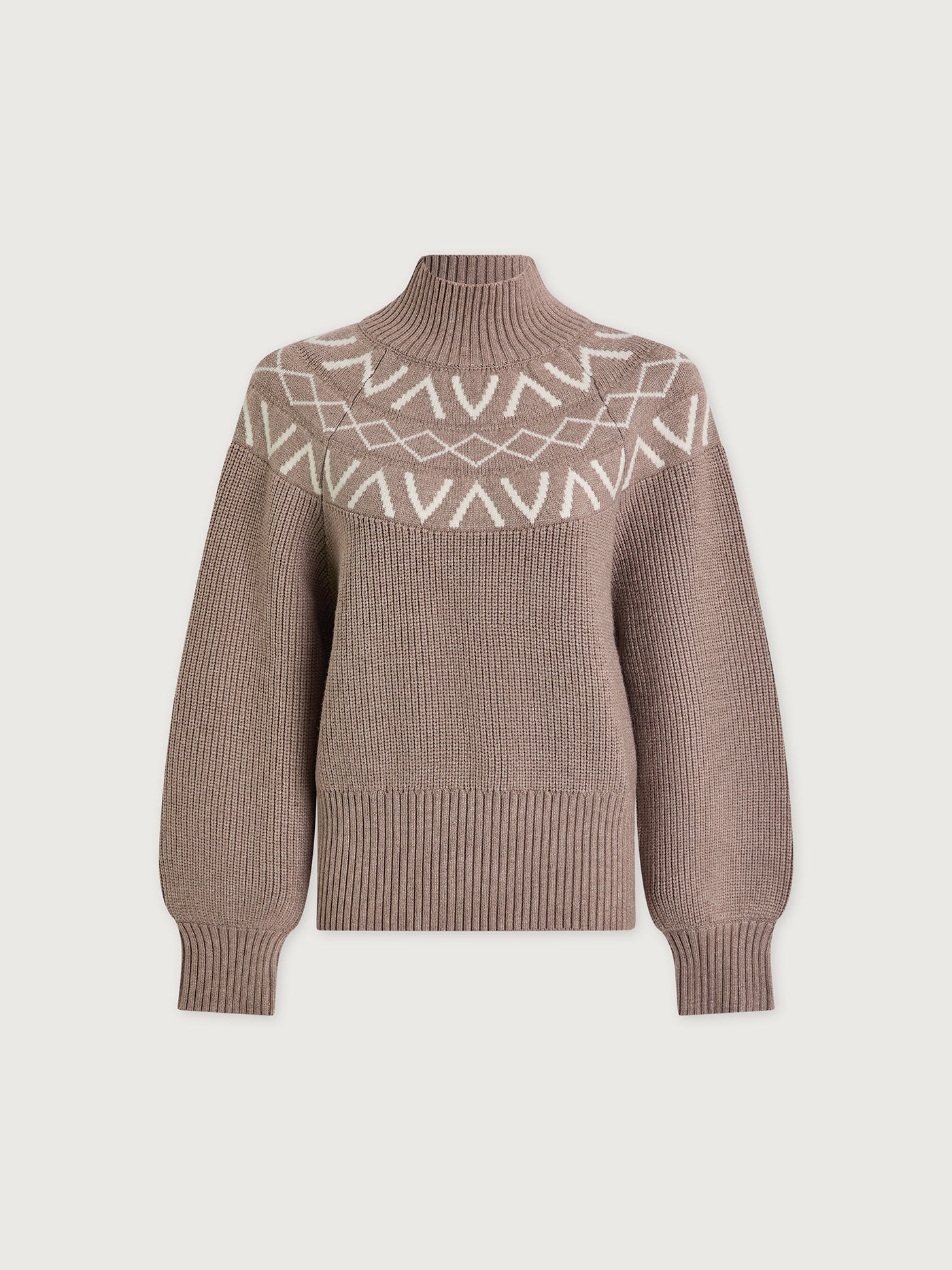 VLY Marcie Yoke Knit Taupe